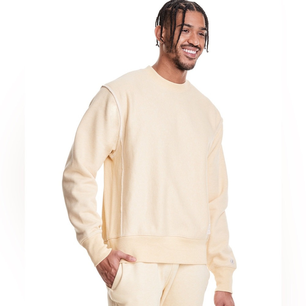 New - Champion Natural State Reverse Weave Crew Sweatshirt